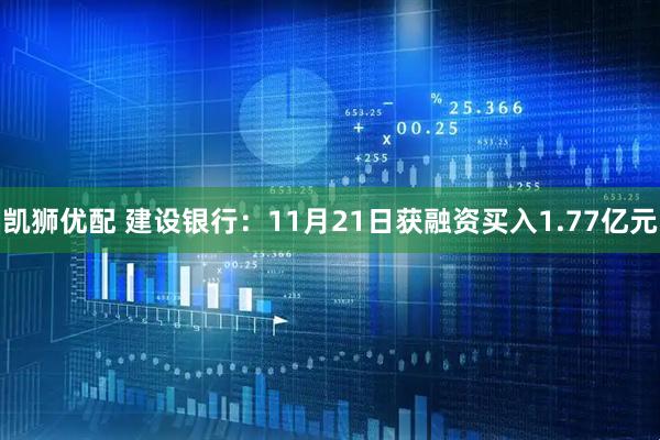 凯狮优配 建设银行：11月21日获融资买入1.77亿元
